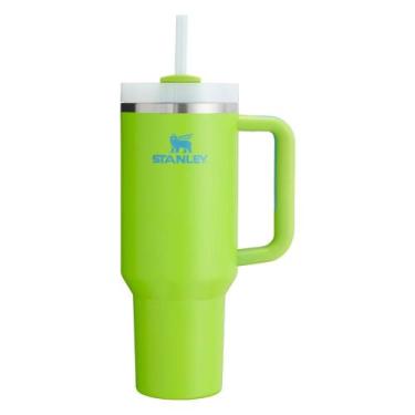 Imagem de Copo stanley quencher verde bright lime em aço inox 887ml 08354-00