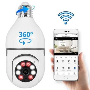 Imagem de Câmera Segurança Prova D'água Infravermelho Lâmpada Sem Fio - JORTAN