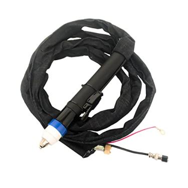 Imagem de Cabo de tocha de corte a plasma de ar piloto de soldagem P80 adequado para máquina de corte CUT50/60 cabo reto 3 m/5 m/7 m cabeça de tocha (5 m)