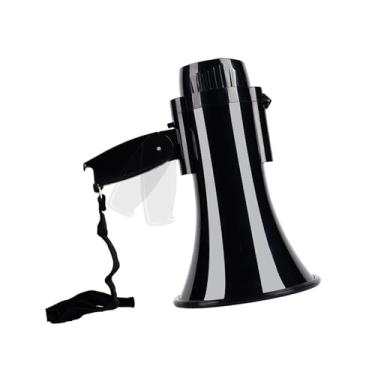 Imagem de shamjina Megafone Bullhorn Speaker preto de 500m Presentes de aplaudindo amplificador portátil portátil para hóquei de futebol ao ar livre