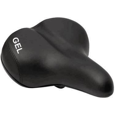 Imagem de Selim Ultra Confort Gel com Mola de Amortecimento Bike Anatômico Preto - A8