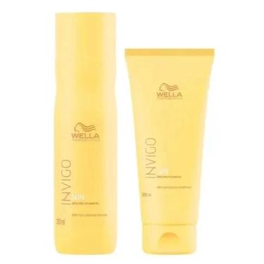Imagem de Kit wella invigo sun shampoo 250ml + condicionador 200ml