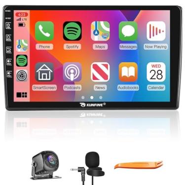 Imagem de Kunfine Car CarPlay Android Navegação Automática Rádio GPS Estéreo Câmera Reversa Tela IPS Touchscreen Tablet Pad Media Player para Audi A4 S4 RS4 2002-2008, se Aplicável Quad Core 2G + 64G