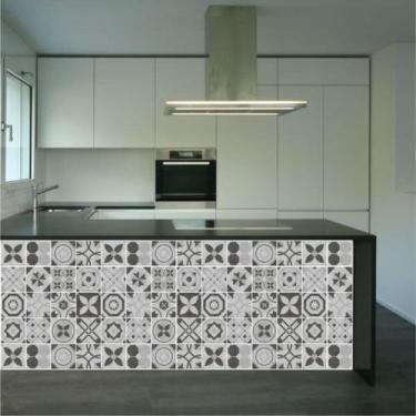 Imagem de Adesivo de Azulejo Hidráulico estilo Concreto 250 - Inove Papéis de Pa