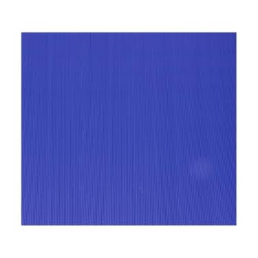 Imagem de Rebower Folhas de papelão ondulado, inserções de papelão ondulado [para projetos de artesanato e bricolage] - 50 x 68 cm/azul escuro
