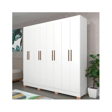 Imagem de Guarda-Roupa Bartira Porto com 8 Portas e 4 Gavetas - 219,2 de largura