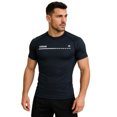 Imagem de Camisa De Compressão Rashguard Venum Ingnition Dark Manga Curta-Unissex