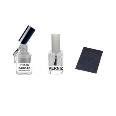 Imagem de Tinta Retoque Tira Risco Carro Volkswagen - Prata Sargas - Jhow Adesiv