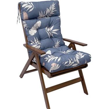 Imagem de Adirondack Chair Cushion, Lounge Cushion Anti-Slip Thickened High Back Patio Seat Pads, Waterproof Garden Cushion Set for Rocking Chair(G)