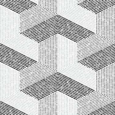 Imagem de Papel De Parede Adesivo Lavável Geométrico 3d Cinza 12m