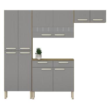 Imagem de Kit De Cozinha Completo Brest Freijó Gris