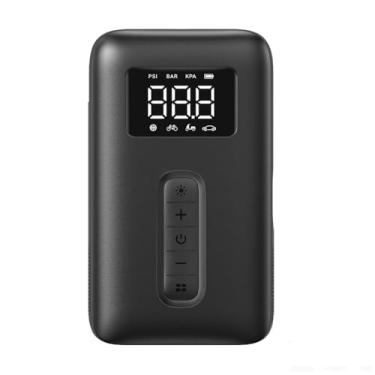 Imagem de Compressor de Ar Portátil Tire Inflador para Pneus Preto Eficiente e Compacto para Viagens Uso Automotivo Doméstico Display Digital Preciso e Opreção Simplificada MPOWER