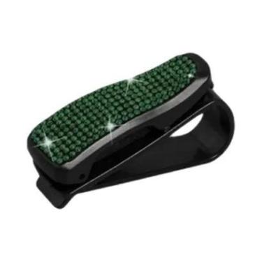 Imagem de Clipe De Óculos De Sol Com Strass Para Carro, Montagem De Viseira Sola