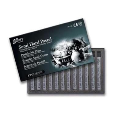 Imagem de Mungyo Gallery – Caixa de papelão semi-dura para pastéis – Carvão Preto