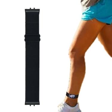Imagem de Grestun Pulseira Elástica Ajustável Para Braço Ou Tornozelo Compatível Com Samsung Galaxy Fit 3 Smartwatch, Homens E Mulheres (Preta, Média)