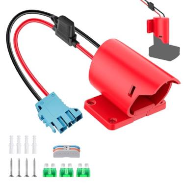 Imagem de KOEZEOI Adaptador De Roda Elétrica Para Bateria Milwaukee M12 Com Conector Chicote Fios Compatível Brinquedos Infantis Peg-Perego, Conversor 12 V, Fusível E Awg