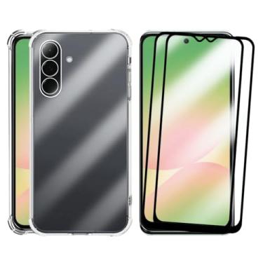 Imagem de Kit Capa Capinha Anti-Impacto Premium Transparente + 2 Películas de Vidro 3D para Samsung Galaxy A56