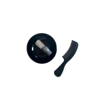 Imagem de Kit Barbear Prático com Cumbuca, Pincel Saboeira e Pente para Barba | Antifrizz, Design Ergonômico, Ideal para Barbear Tradicional e Hidratação