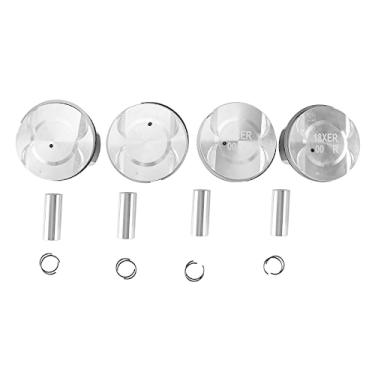 Imagem de SEADEAR Conjunto de pistões e anéis de motor de 4 peças compatíveis com Chevry Sonic & Cruze & Astra 1.8L 2H0 F18D4 2011-2018 Conjunto de pistão e anel de pino substitui 55567934 25192330