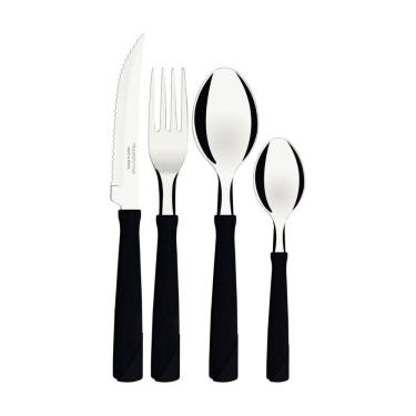 Imagem de Faqueiro New Kolor Polipropileno Colorido e Aço Inox 24 Peças Tramontina