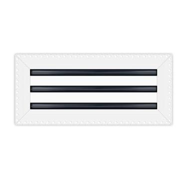 Imagem de BUILDMART - Tampa de ventilação de ar 16x6 MUD-in - Lama de drywall em saída de ar branca - Difusor de slot linear MUD - Grade de registro para teto e paredes - Texas Buildmart
