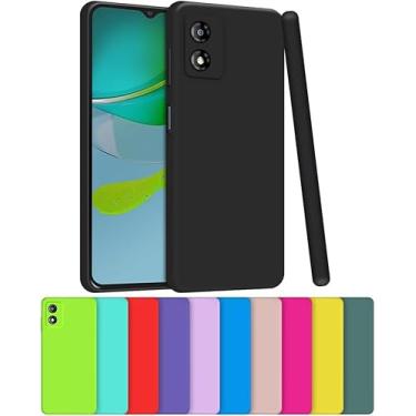 Imagem de Capa Capinha Case Compatível Motorola Moto E13 Silicone Aveludada Com Proteção De Câmera (AZUL ROYAL)