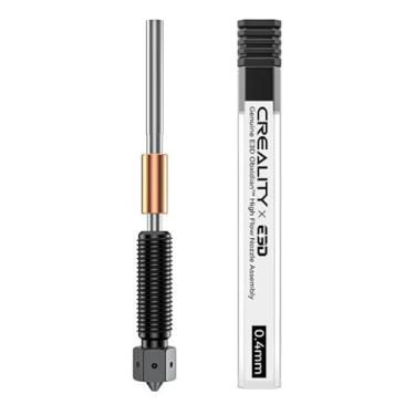 Imagem de Bocal Creality E3D K2/ K2 Pro/K2 Plus, conjunto de bocal de alto fluxo E3D Obxidian genuíno, bocais Hotend de extrusora combo Creality Hi com suporte para impressão de 600 mm/s (0,4 mm)