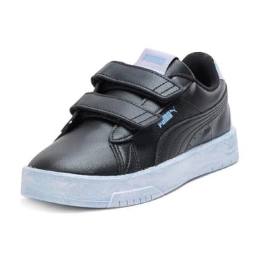 Imagem de PUMA Tênis infantil unissex Jada Hook and Loop, Preto-lilás Crush-Cool Blue Ah25, 11 Little Kid
