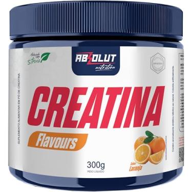 Imagem de Absolut Nutrition, Creatina em pó monohidratada, sabor laranja, Creatina Flavours, importada, 300 gramas