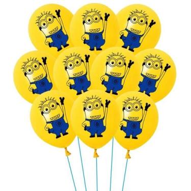 Imagem de Decoração De Festa De Aniversário Infantil, Balões De Látex De Minions