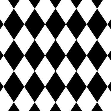 Imagem de Papel de Parede Adesivo Geométrico Losangos Preto - 012 - Multimpressã