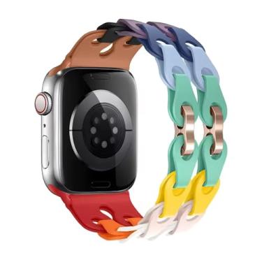Imagem de Pulseira Silicone Maleável Conclave Compatível com Apple Watch (Colorfull, 38/40/41/42mm)