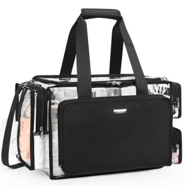 Imagem de Bolsa de maquiagem Relavel Clear Extra Large com divisórias ajustáveis