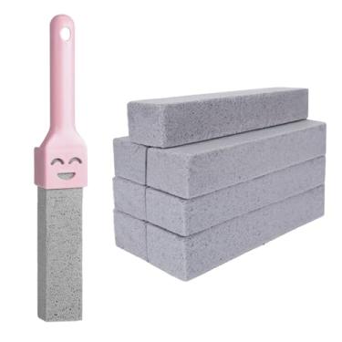 Imagem de Pacote com 8 pedras-pomes para limpeza, pedra-pomes para vaso sanitário com alça para removedor de manchas, vaso sanitário, banheiro, piscina, grelha, fogão, banheiras, limpadores de pia de cozinha