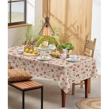 Imagem de Toalha de Mesa Estampada, 55% Algodão 45% Poliéster, Teka Basic, 4 Lugares, 85g/m², Várias Estampas, para Cozinha e Sala de Jantar (Café da Manhã)
