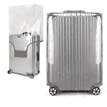 Imagem de GigabitBest capa de bagagem, Transparente - 0,4 mm, 30" suitcase cover