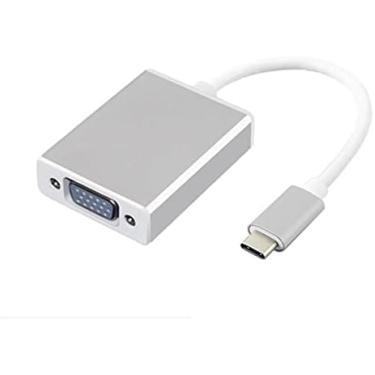 Imagem de BUBUCAM Adaptador USB C para VGA para monitor 1080P, cabo adaptador VGA para USB C para Surface Pro MacBook Air iPad Chromebook, compatível com Thunderbolt 3 Thunderbolt 4 USBC tipo C