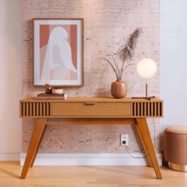 Imagem de Aparador para Sala 2 gavetas Noir Freijo - Mais de Casa