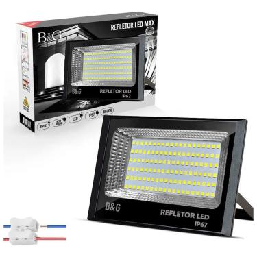 Imagem de Refletor B&G Super Led 200W Holofote Bivolt 110/V220V Prova