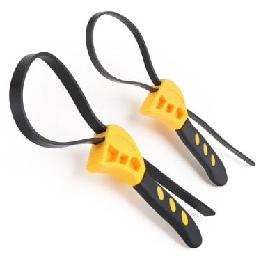 Imagem de Lichamp Chave de alça de 2 peças, chave de borracha ajustável com diâmetro de 10 cm e 15 cm para conjunto de abridor de frasco, filtro de água, cano, pia, torneira e prumo