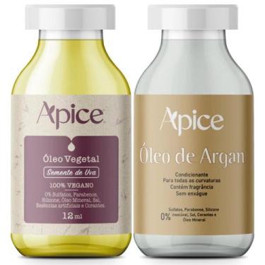 Imagem de Kit Apice Óleo Vegetal Semente de Uva 12ml Oleo de Argan 12ml