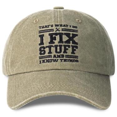 Imagem de Boné de beisebol Valporia Presentes para homens ISSO É O QUE EU FAÇO