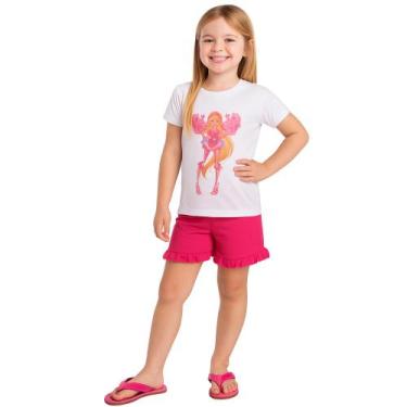 Imagem de Pijama Infantil Menina Personagem Princesa - MWM, Branco, Pink, 06