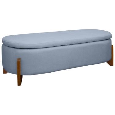 Imagem de Puff Baú Organizador de Sapatos Thor Para Cama King Size Bouclé