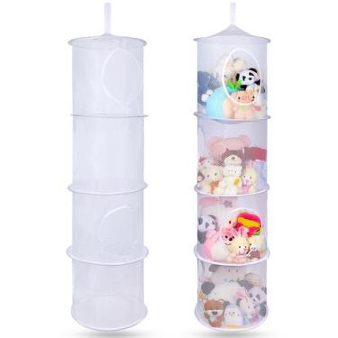 Imagem de Rede de armazenamento de animais de pelúcia Basumee, 2 unidades de mal