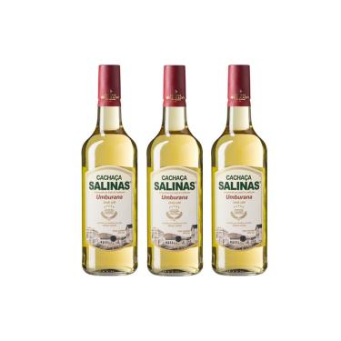 Imagem de Kit Cachaça Salinas Umburana 1000ml 3 unidades