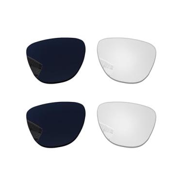 Imagem de Acefrog 2 pares de lentes de substituição para óculos inteligentes Ray-Ban Meta Wayfarer RW4008 de 53 mm, ajuste perfeito, à prova de estilhaçamento, antiarranhões, fotocromático transparente a preto