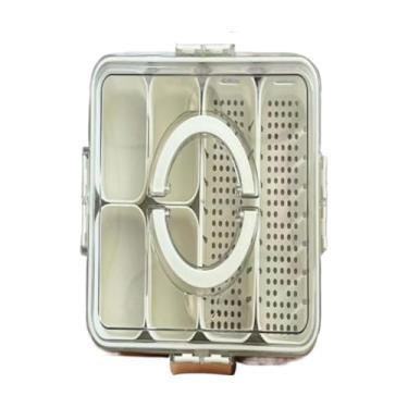 Imagem de Pote Organizador HerméTico Com DivisóRias Para Geladeira - Porta Frios Multiuso Para Verduras - Organizador De Geladeira(6 GRADES (9338))