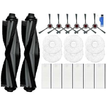 Imagem de Main Side Brush Cover Hepa Filter Mop Cloths Pad Compatible With Ecovacs Deebot N9+/N9+Plus Robot Vacuum Cleaner Accessories Spare Parts Kit(Set 23)