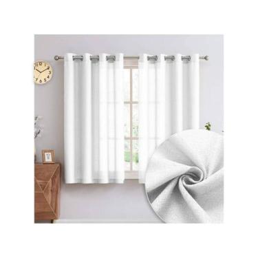 Imagem de Cortina Rustica Texturizada Para Janela 3,00m X 1,6m Para Varão 2m - C